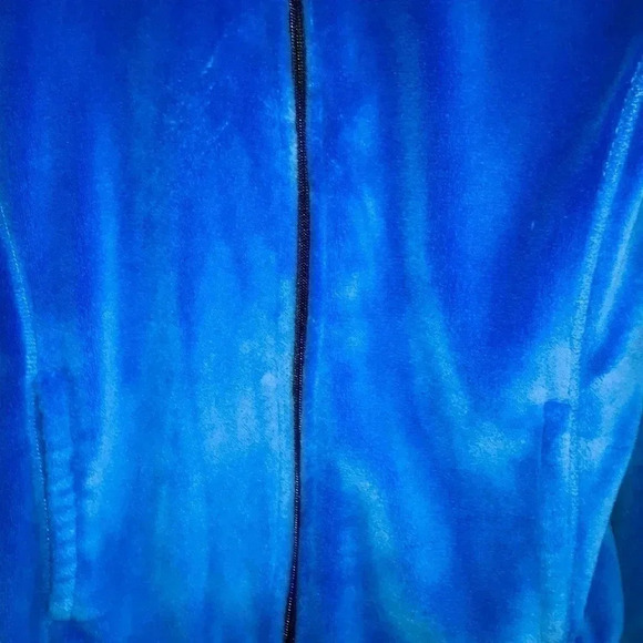 Lolo Lime Women’s Medium Royal Blue Collared Full Zip Fleece Jacket - Picture 2 of 4